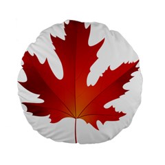 Autumn Maple Leaf Clip Art Standard 15  Premium Flano Round Cushions by BangZart