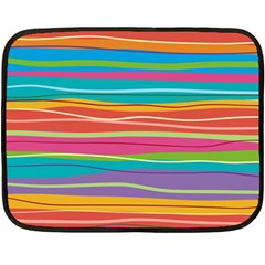 Colorful Horizontal Lines Background Fleece Blanket (mini)