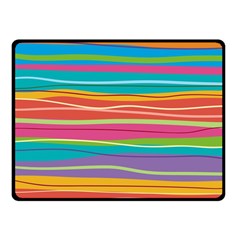 Colorful Horizontal Lines Background Fleece Blanket (small) by TastefulDesigns