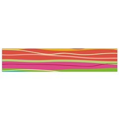 Colorful Horizontal Lines Background Flano Scarf (small) by TastefulDesigns