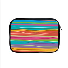 Colorful Horizontal Lines Background Apple Macbook Pro 15  Zipper Case