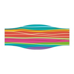 Colorful Horizontal Lines Background Stretchable Headband