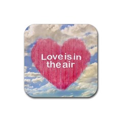 Love Concept Poster Design Rubber Coaster (square)  by dflcprints