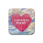 Love Concept Poster Design Rubber Coaster (Square)  Front