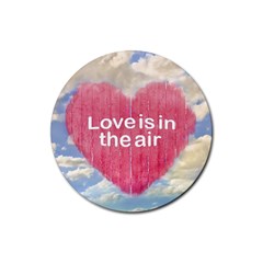 Love Concept Poster Design Rubber Coaster (round)  by dflcprints