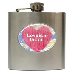 Love Concept Poster Design Hip Flask (6 Oz) by dflcprints