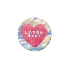 Love Concept Poster Design Golf Ball Marker by dflcprints