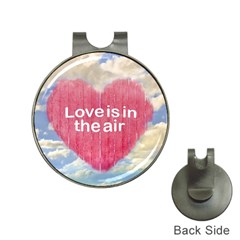 Love Concept Poster Design Hat Clips With Golf Markers by dflcprints