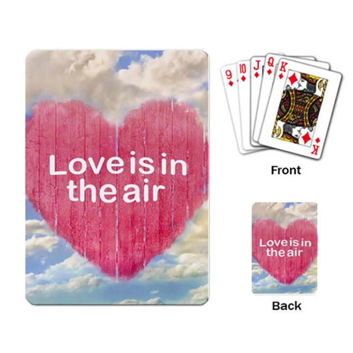 Love Concept Poster Design Playing Card