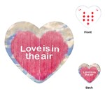 Love Concept Poster Design Playing Cards (Heart)  Front