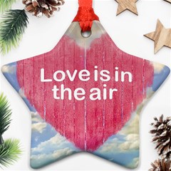 Love Concept Poster Design Star Ornament (two Sides) by dflcprints