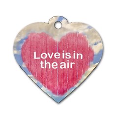 Love Concept Poster Design Dog Tag Heart (one Side) by dflcprints