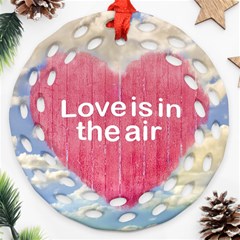 Love Concept Poster Design Ornament (round Filigree) by dflcprints