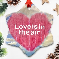 Love Concept Poster Design Ornament (snowflake) by dflcprints