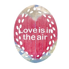 Love Concept Poster Design Ornament (oval Filigree) by dflcprints