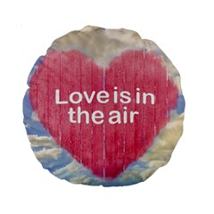 Love Concept Poster Design Standard 15  Premium Round Cushions by dflcprints