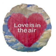 Love Concept Poster Design Large 18  Premium Flano Round Cushions by dflcprints