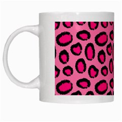 Cute Pink Animal Pattern Background White Mugs by TastefulDesigns