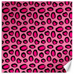 Cute Pink Animal Pattern Background Canvas 12  X 12   by TastefulDesigns