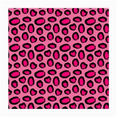 Cute Pink Animal Pattern Background Medium Glasses Cloth by TastefulDesigns