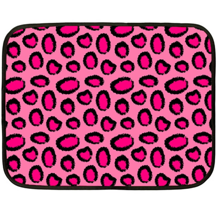 Cute pink animal pattern background Double Sided Fleece Blanket (Mini) 