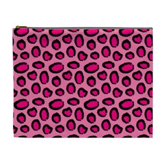 Cute Pink Animal Pattern Background Cosmetic Bag (xl) by TastefulDesigns