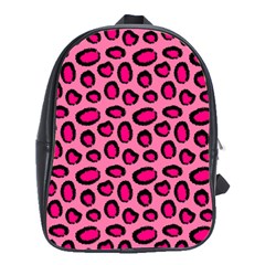 Cute Pink Animal Pattern Background School Bags(large)  by TastefulDesigns