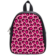 Cute Pink Animal Pattern Background School Bags (small)  by TastefulDesigns