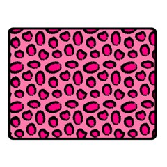 Cute Pink Animal Pattern Background Double Sided Fleece Blanket (small)  by TastefulDesigns