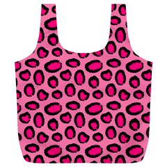 Cute Pink Animal Pattern Background Full Print Recycle Bags (l)  by TastefulDesigns