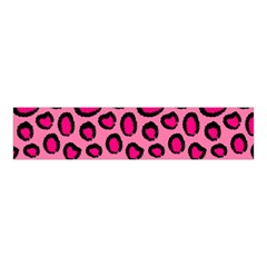 Cute Pink Animal Pattern Background Velvet Scrunchie