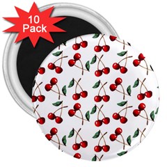 Cherry Red 3  Magnets (10 Pack)  by Kathrinlegg