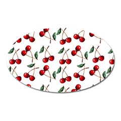 Cherry Red Oval Magnet by Kathrinlegg