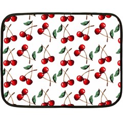 Cherry Red Fleece Blanket (mini) by Kathrinlegg