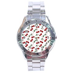 Cherry Red Stainless Steel Analogue Watch by Kathrinlegg