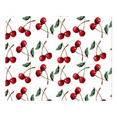 Cherry Red Double Sided Flano Blanket (large)  by Kathrinlegg