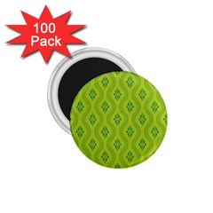 Decorative Green Pattern Background  1 75  Magnets (100 Pack)  by TastefulDesigns