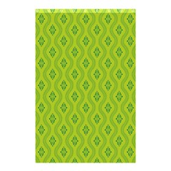 Decorative Green Pattern Background  Shower Curtain 48  X 72  (small)  by TastefulDesigns