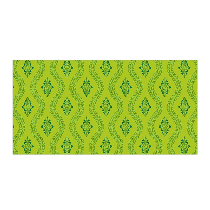 Decorative green pattern background  Satin Wrap