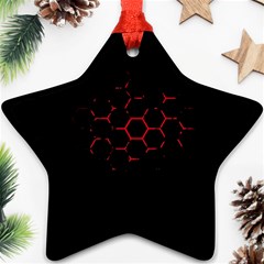 Abstract Pattern Honeycomb Star Ornament (two Sides) by BangZart