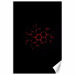 Abstract Pattern Honeycomb Canvas 24  X 36  by BangZart