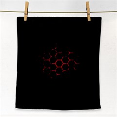 Abstract Pattern Honeycomb Face Towel by BangZart