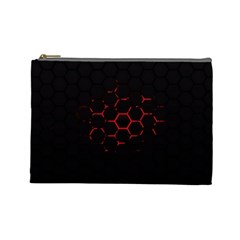 Abstract Pattern Honeycomb Cosmetic Bag (large) 