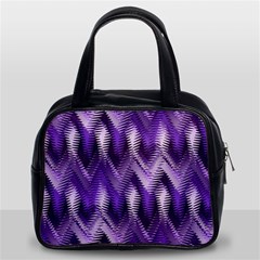 Purple Wavy Classic Handbags (2 Sides)