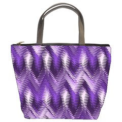 Purple Wavy Bucket Bags by KirstenStar