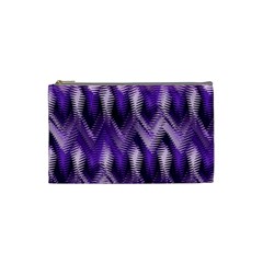 Purple Wavy Cosmetic Bag (small)  by KirstenStar