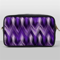 Purple Wavy Toiletries Bags