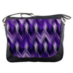 Purple Wavy Messenger Bags by KirstenStar