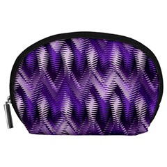 Purple Wavy Accessory Pouches (large) 