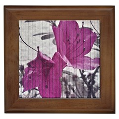 Vintage Style Flower Photo Framed Tiles by dflcprints